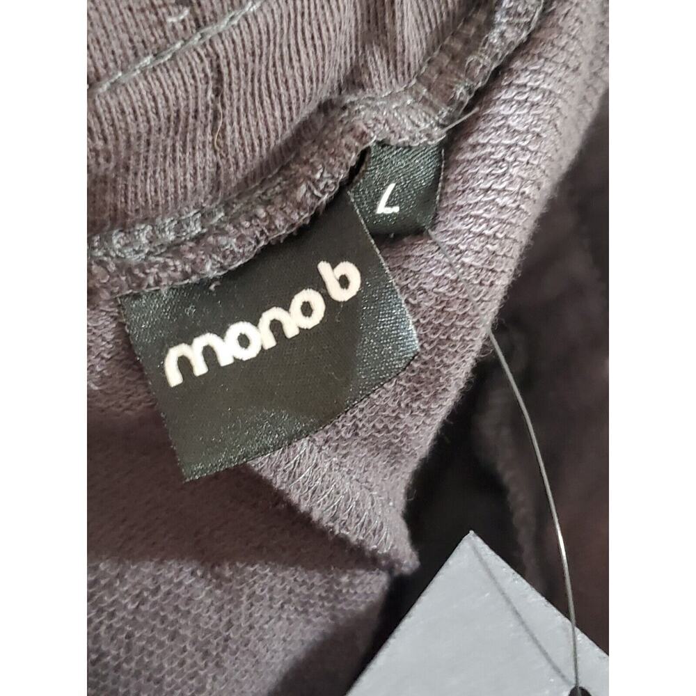 Mono B Women's Gray Pleated Elastic Waist Drawstring Tapered Leg Sweatpants‎ - Picture 8 of 13